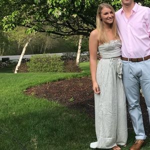 Striped 2 Piece Jumpsuit